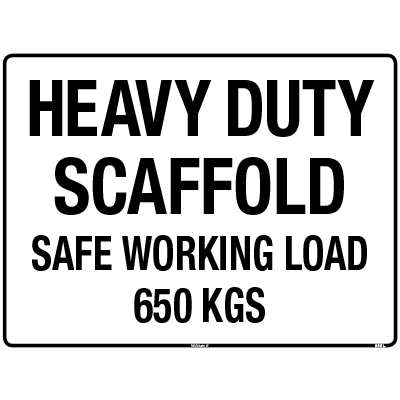 BUILDING SITE SIGN HEAVY DUTY SCAFFOLD
