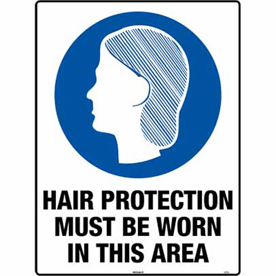 HAIR PROTECTION SIGN