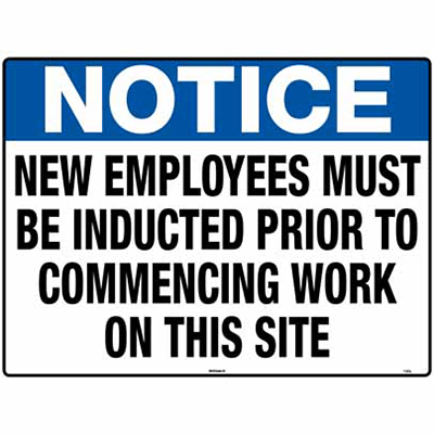 NOTICE SIGN NEW EMPLOYEES
