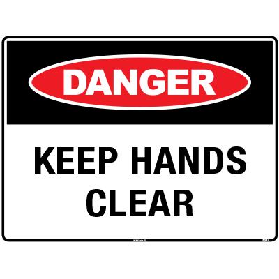 DANGER KEEP HANDS CLEAR