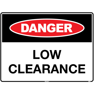 DANGER LOW CLEARANCE