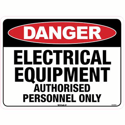 DANGER SIGN ELECTRICAL HAZARD
