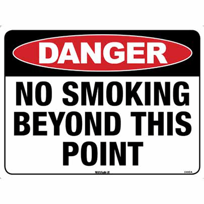DANGER SIGN NO SMOKING