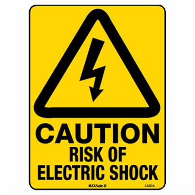 WARNING SIGN ELECTRIC SHOCK