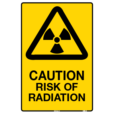 WARNING SIGN RISK OF RADIATION