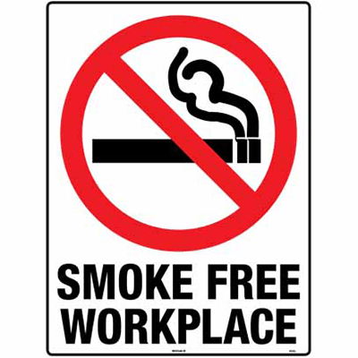 PROHIBITION SIGN SMOKE FREE WORKPLACE