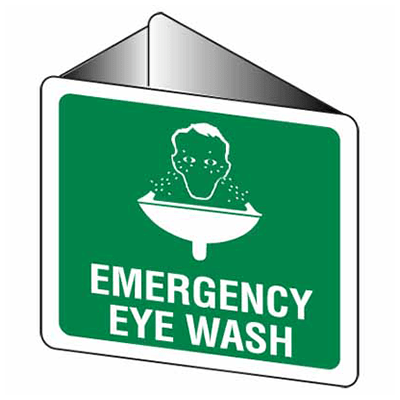 Sign, 225 x 225mm, Poly – Emergency Eye Wash