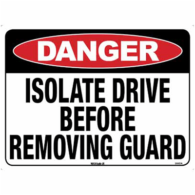 ISOLATE DRIVE SIGN