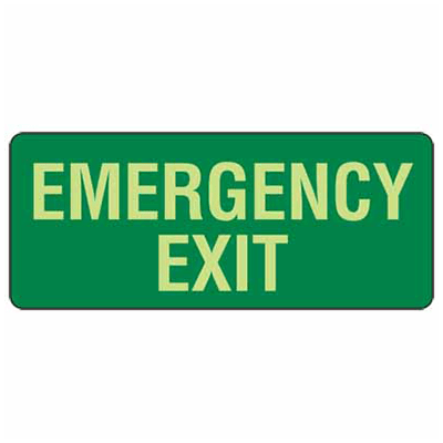 EXIT SIGN EMERGENCY EXIT