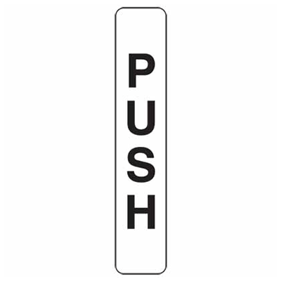 Sign, 200 x 40mm, S/A – Push