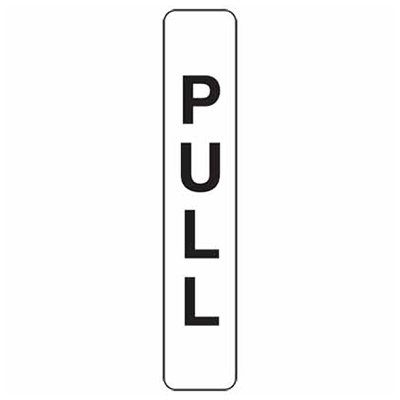 Sign, 200 x 40mm, S/A – Pull
