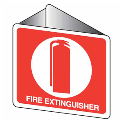 Sign, 225 x 225mm, Poly, Off Wall – Fire Extinguisher