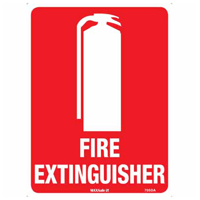 Sign, 150 x 225mm, Metal – Fire Extinguisher c/w Overlaminate