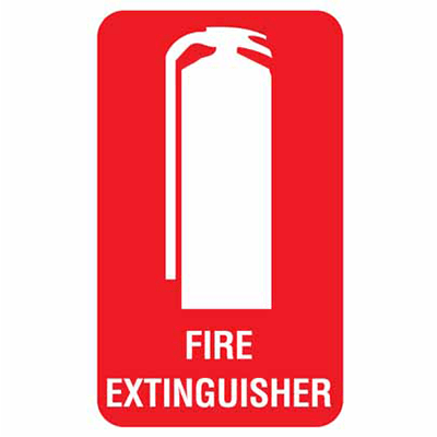 FIRE EXTINGUISHER STICKER
