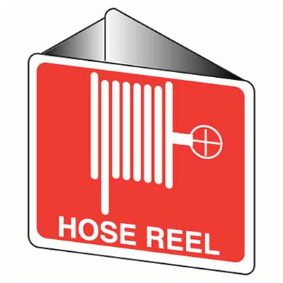 Sign, 225 x 225mm, Poly, Off Wall – Hose Reel