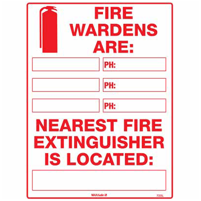 FIRE WARDEN SIGN