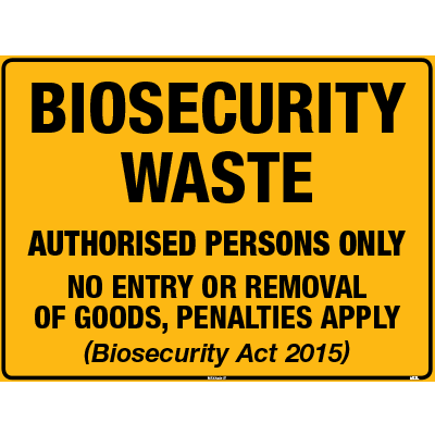 BIOSECURITY WASTE