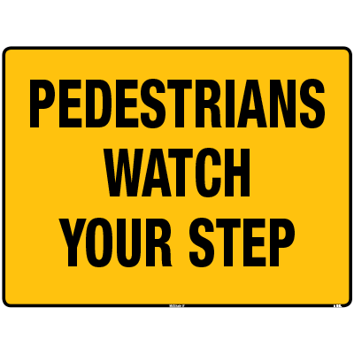 S/A, 240x180mm, Pedestrians Watch Your Step