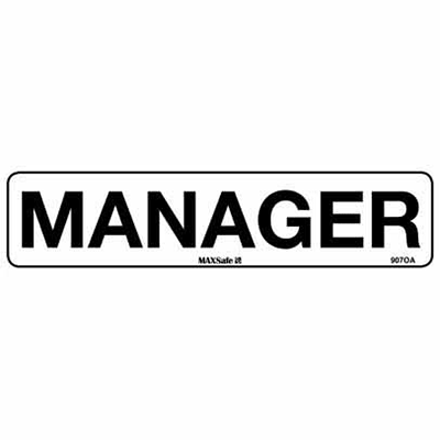 MANAGER SIGN
