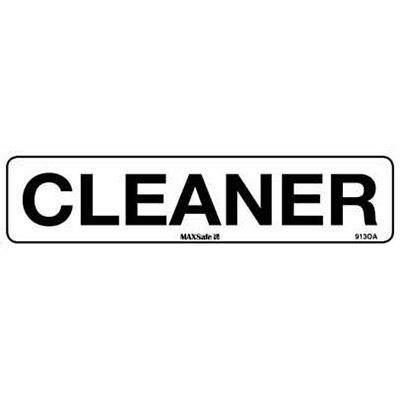 CLEANER SIGN