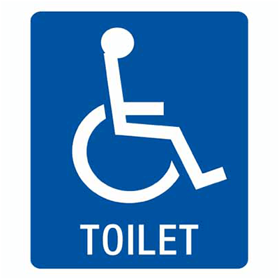 DISABLED TOILET STICKER