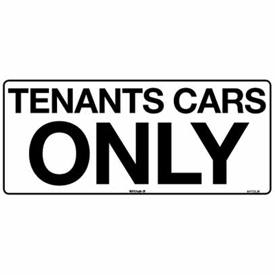 TENANTS CARS ONLY
