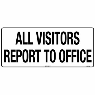 ALL VISITORS SIGN