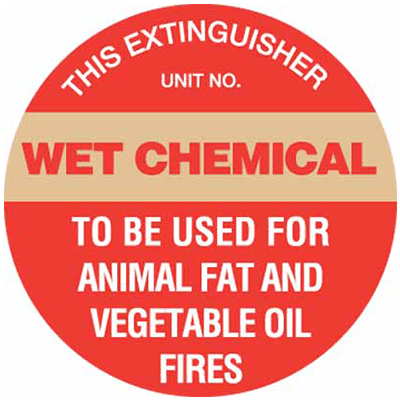 Sign, 200mm, Poly, ID Disc – Wet Chemical (Gold)