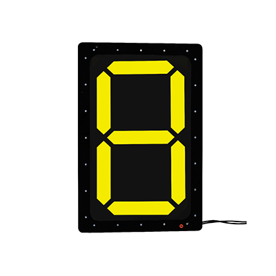 MAXSafe Hi-Viz LED Sign Changeable Display, 1 Character Numeric Only Changeable Display, 454mm W x 684mm H x 40mm D (Yellow Display), 1 Display Character, 12-24v