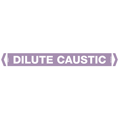 PIPE MARKER DILUTE CAUSTIC