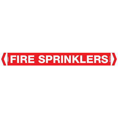 PIPE MARKER FIRE SPRINKERS