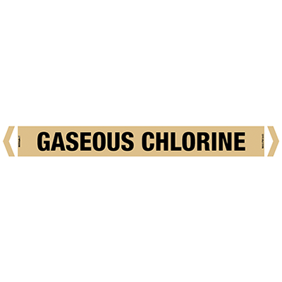 PIPE MARKER GASEOUS CHLORINE