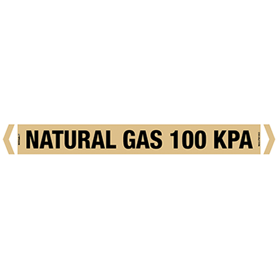 PIPE MARKER NATURAL GAS 100 KPA