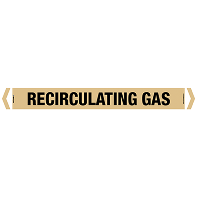 PIPE MARKER RECIRCULATING GAS
