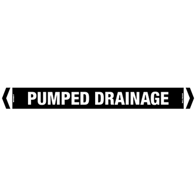 PIPE MARKER PUMPED DRAINAGE