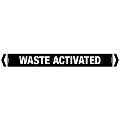 PIPE MARKER WASTE ACTIVATED