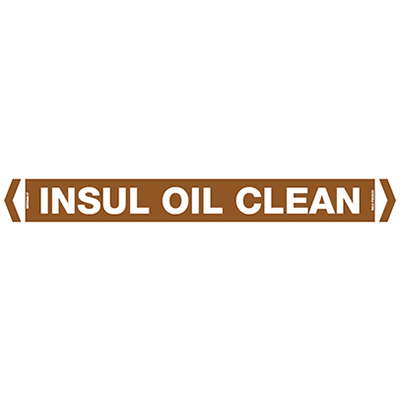 PIPE MARKER INSUL OIL CLEAN