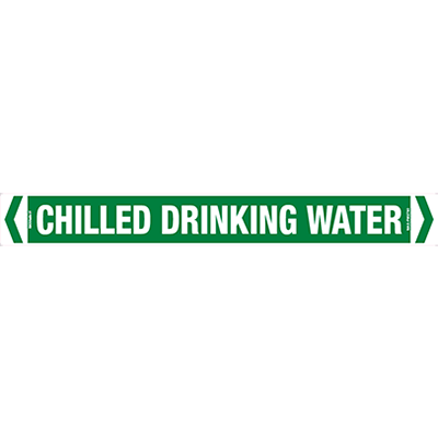 PIPE MARKER CHILLED DRINKING WATER