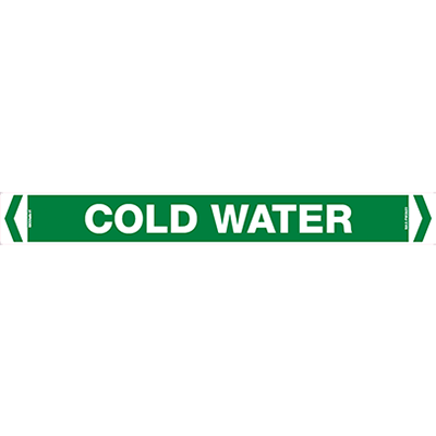 PIPE MARKER COLD WATER