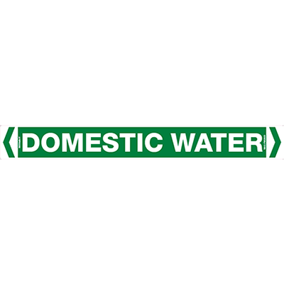PIPE MARKER DOMESTIC WATER