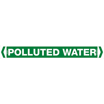 PIPE MARKER POLLUTED WATER