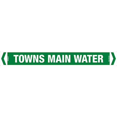 PIPE MARKER TOWNS MAIN WATER