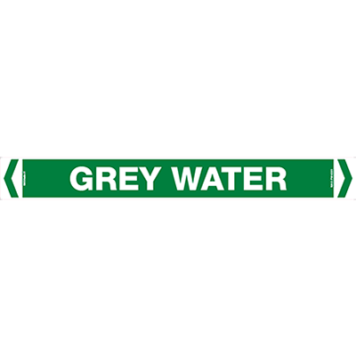 PIPE MARKER GREY WATER