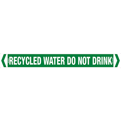 PIPE MARKER RECYCLED WATER DO NOT DRINK