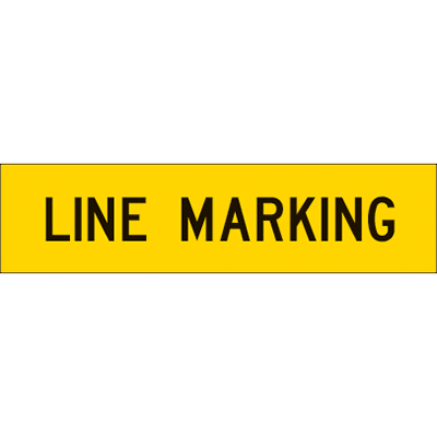 1200x300mm – Corflute – Cl.1 – Line Marking