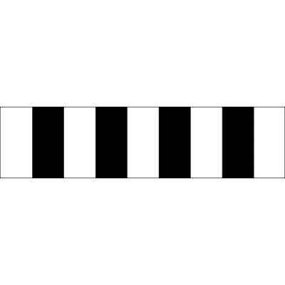 1200 x 300mm – Corflute – C1 White – Black Strips