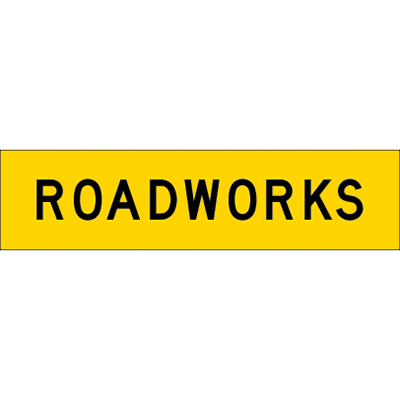 1200x300mm – Corflute – CI.1 – Roadworks