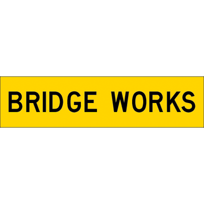 1200x300mm – Corflute – CI.1 – Bridge Works