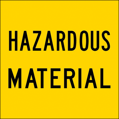 600x600mm – Corflute – CI.1 – Hazardous Material