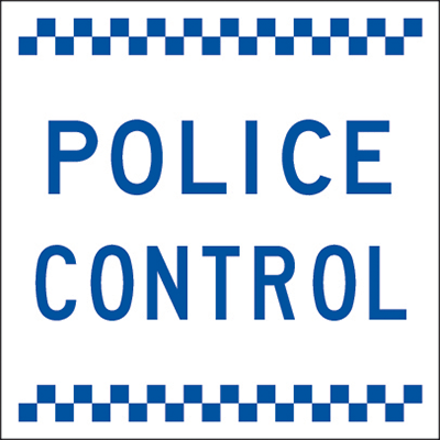600x600mm – Corflute – CI.1 – Police Control